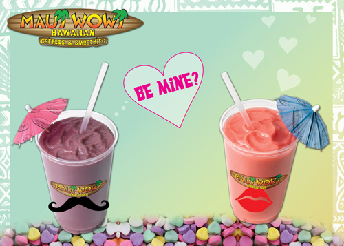 Maui Wowi smoothie Valentine's Day Deal