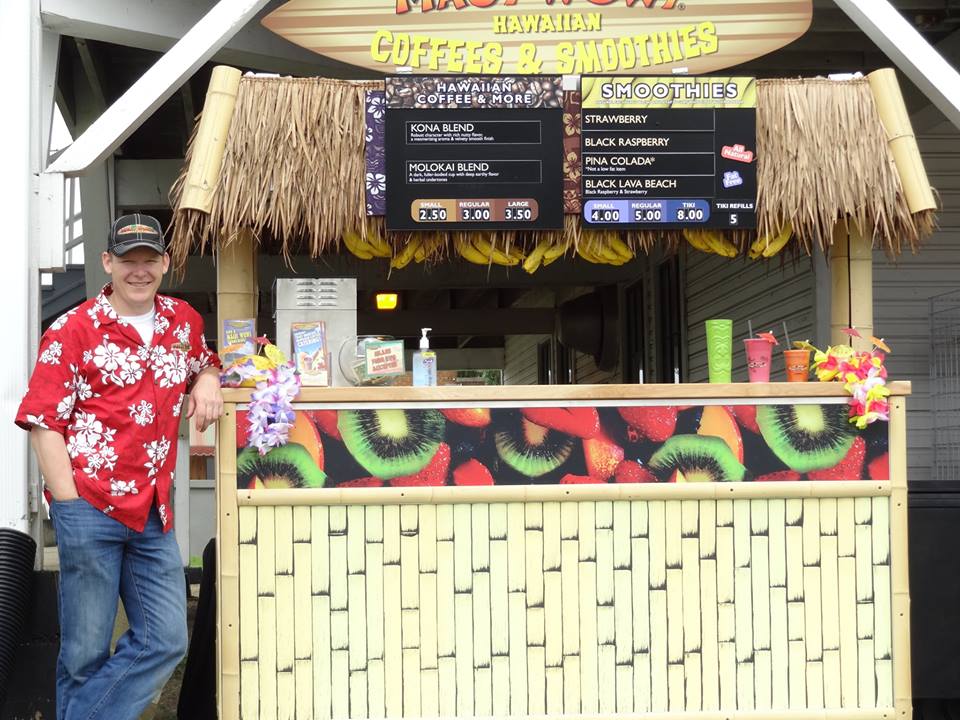 Marcus Fink franchise owner of Maui Wowi smoothie