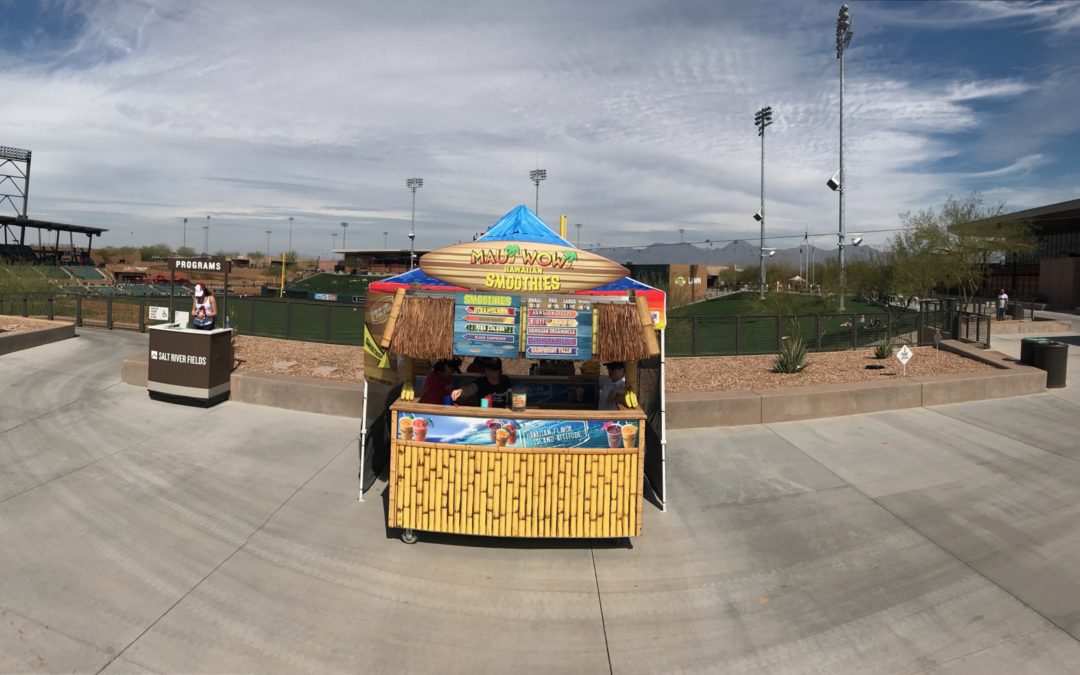 Maui Wowi cart at Salt River Fields