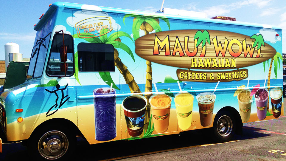 Maui Wowi food truck is a great way to break into the mobile food business industry. Maui Wowi is a Hawaiian smoothie and coffee franchise opportunity.